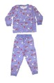 Girls Flannel 2-Piece Polo Pyjamas - Mauve