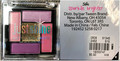 Just Shine Eye Shadow Palette (5 piece – Pinks) UPC Code 19053747) - Front and Back