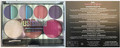 Just Shine Makeup Palette (11 piece - Blues)  UPC Code 19052719) - Front and Back
