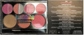 Just Shine Makeup Palette (11 piece - Pinks)  UPC Code 19052706) - Front and Back