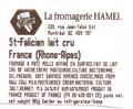 La fromagerie Hamel - St-Felicien lait cru France (Rhone-Alpes)