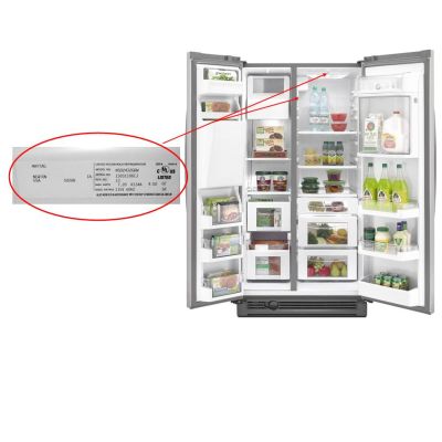 Magic chef refrigerator serial number location diagram