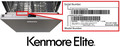 Kenmore Elite dishwasher with model and serial number location.