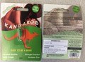 Kangaroo, front and back labels
