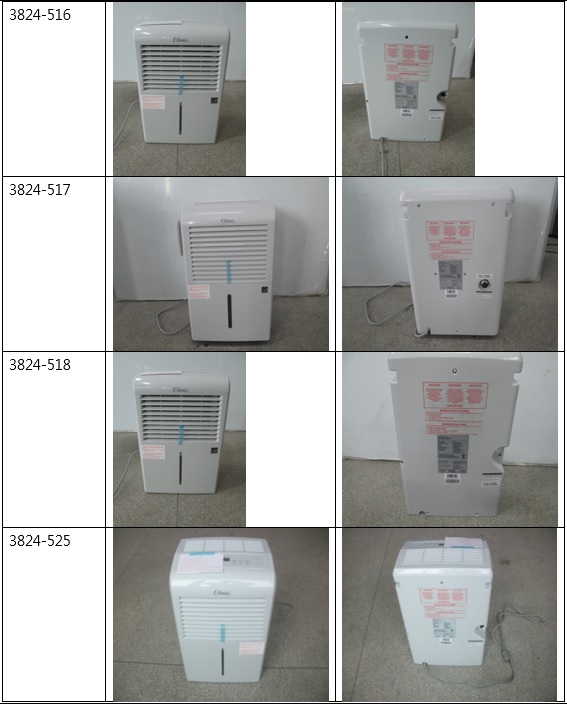 Various AeonAir Danby and De Longhi Dehumidifiers recalled due to