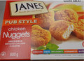 Pub Style - Chicken Nuggets - Breaded Chicken Cutlettes - Uncooked - english
