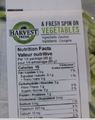 Harvest Fresh Zucchini Spirals - back